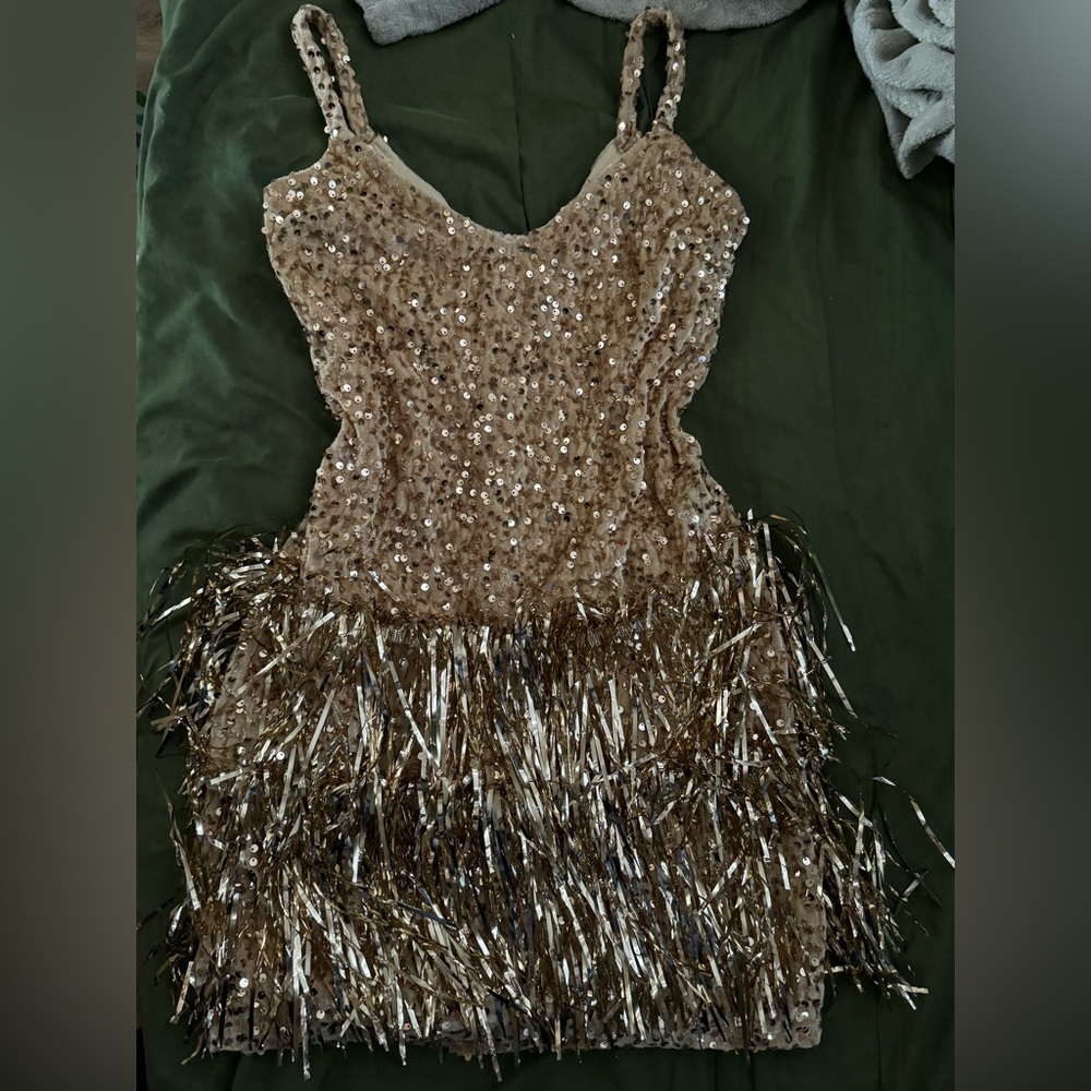 Gold dancing dress